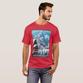 Icewind Dale観光ポスター スウォードコースト フェイルーン D&D Ar Tシャツ (正面フル)