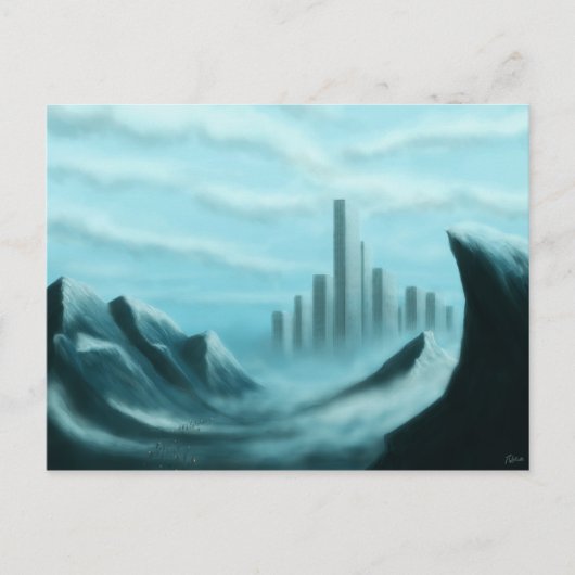 iceworldサイエンスフィクション/ファンタジーアートのはがき ポストカード (正面)