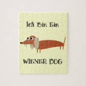 IchのBinのEinのウインナー犬私はダックスフントです ジグソーパズル (縦)