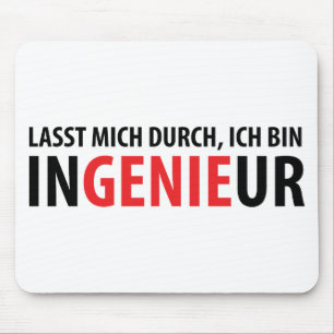 Ichのbin Ingenieur マウスパッド