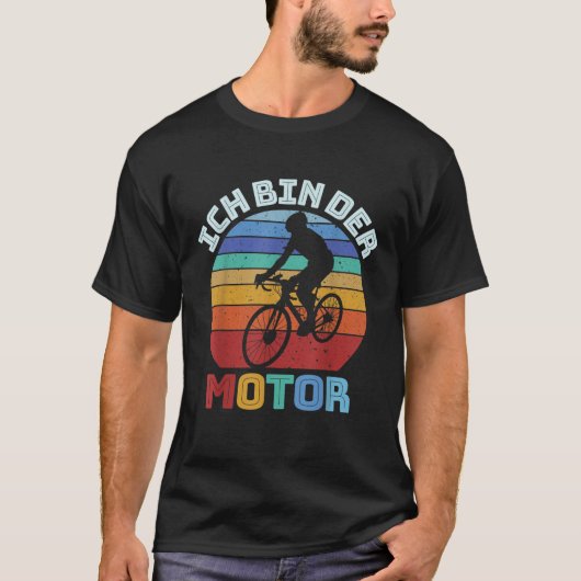 Ich Bin Derバイク自転車ライダおもしろいーアンチE Tシャツ (正面)