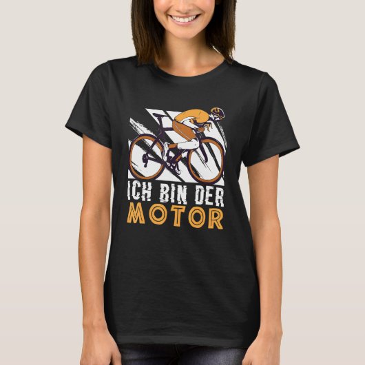 Ich Bin DerモーターサイクリングバイクライダーMtb Fixie Roa Tシャツ (正面)