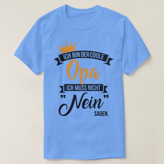 Ich bin der coole opa 2 tシャツ (デザイン正面)