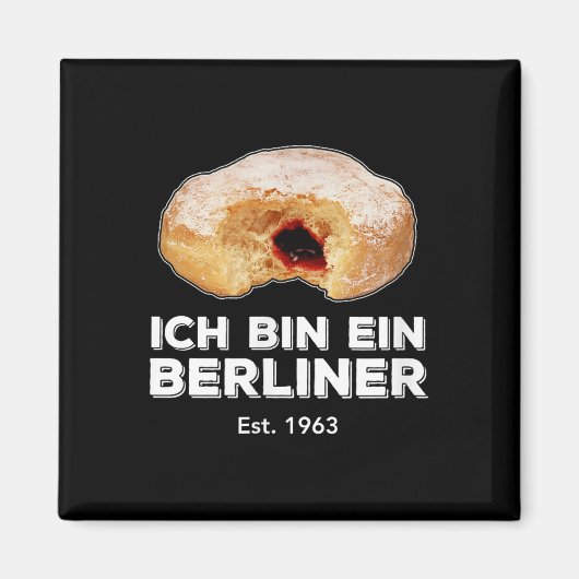 Ich Bin Ein Berlinerスピーチジェリードーナツ壁コールド マグネット (正面)