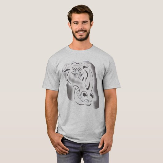 Ich bin ein FREUNDLICHES Nashorn - Tシャツ (正面フル)