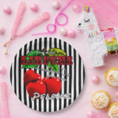 ich bin eine Kirsche was bist Du für eine Pflaume ペーパープレート (パーティー)