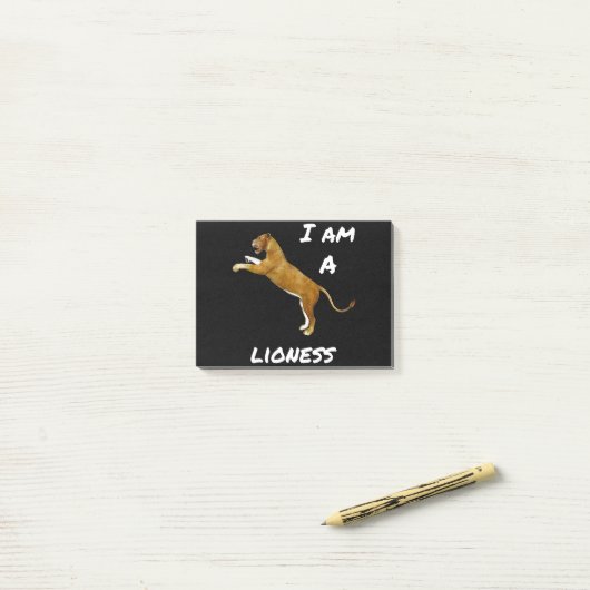 Ich bin eine Löwin ポストイット (デスク上)