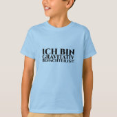 ICH BIN GRAVITATIV BENACHTEILIGT Tシャツ (正面)