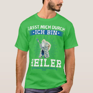 Ich Bin HeilerファンタジーRpg Geschenk Zwerg Rollensp Tシャツ