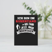 Ich Bin Im Ruhestand Angelurlaub Norwegen Lustig カード (スタンド正面)