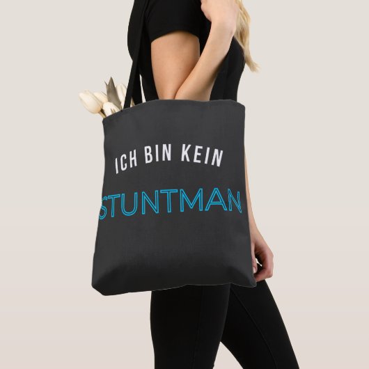 Ich bin kein Stuntman Geschenk Geschenidee トートバッグ (クローズアップ)