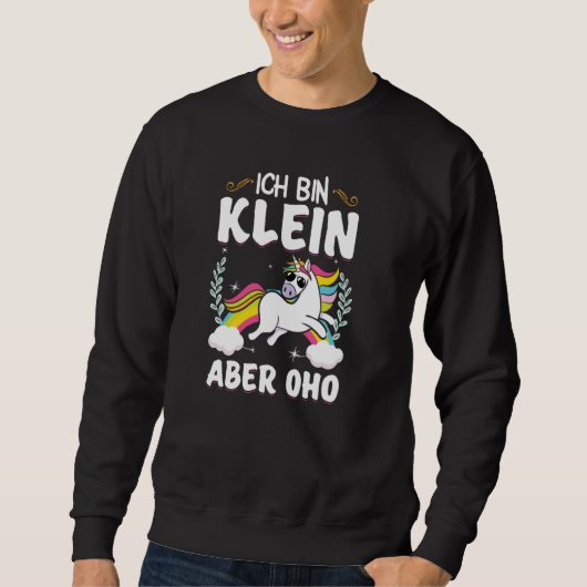 Ich bin kleine aber ohoステートメント スウェットシャツ (正面)
