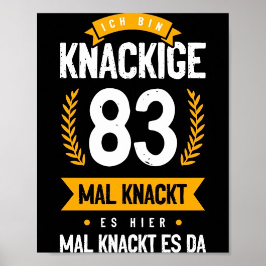 Ich Bin Knackige 83 Mal Knackt Es Hier Mal Knackt  ポスター (正面)