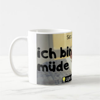 ich bin mude （ドイツ語） コーヒーマグカップ