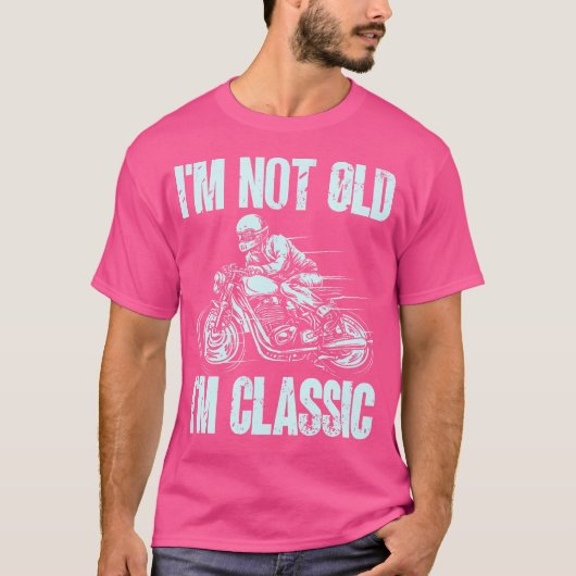 Ich Bin Nicht Alt Ich Bin Motorbike Tシャツ (正面)