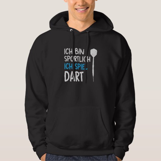 Ich Bin Sportlich Ich Spiel Dart Dartプレーヤー パーカ (正面)