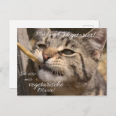 Ich esse nur vegetarische Mäuse... ポストカード (正面/裏面)