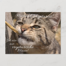 Ich esse nur vegetarische Mäuse... ポストカード