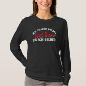 Ich FahreディーゼルウィルすごいビンIch Selbst Auto Tシャツ (正面)