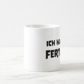 Ich habe fertig コーヒーマグカップ (中央)