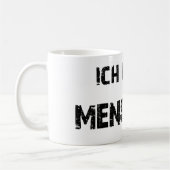 Ich hasse Menschen Tasse コーヒーマグカップ (左)