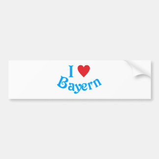 Ich liebe Bayern I love Bavaria バンパーステッカー