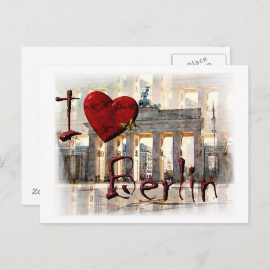 Ich Liebe Berlin ポストカード (正面/裏面)