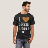 Ich liebe Chicken Nuggets for Chicken Nugget Eate Tシャツ (正面フル)
