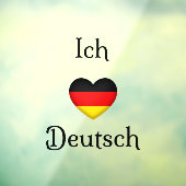 "Ich Liebe Deutsch" Iハートドイツ語のウィンドウの固定 ウィンドウサイン (シート3)