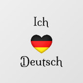 "Ich Liebe Deutsch" Iハートドイツ語のウィンドウの固定 ウィンドウサイン (シート)