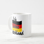 Ich Liebe Deutschland コーヒーマグカップ (正面左)
