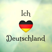 Ich Liebe Deutschland（ドイツ） Iハート  ウィンドウサイン (シート3)