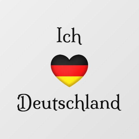 Ich Liebe Deutschland（ドイツ） Iハート  ウィンドウサイン (シート)