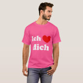 Ich Liebe Dich I Love You German Tシャツ (正面フル)