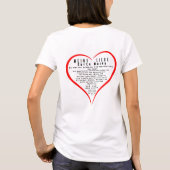 Ich liebe dich und bin aufrictig froh、dass du be tシャツ (裏面)