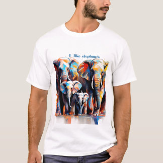 Ich liebe Elefanten Tシャツ