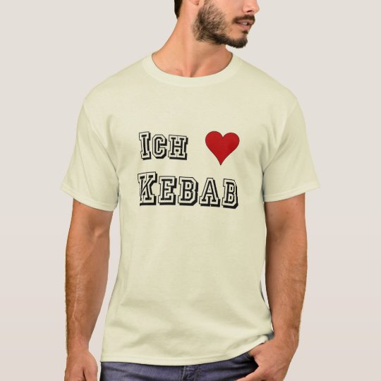 Ich Liebe Kebab I愛kebabのdeutscheのドイツ語 Tシャツ Zazzle Co Jp