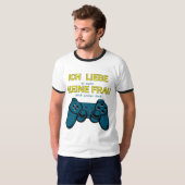 Ich liebe meine Frau - Gaming Design Tシャツ (正面フル)