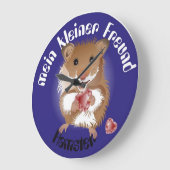 Ich liebe meinen kleinen Hamster Uhr ラージ壁時計 (傾斜)
