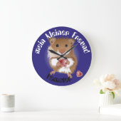 Ich liebe meinen kleinen Hamster Uhr ラージ壁時計 (ホーム)