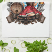 Ich mag es kühl und blond  - Volksfest Kirchweih キッチンタオル (折り畳み)