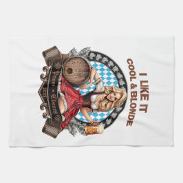 Ich mag es kühl und blond  - Volksfest Kirchweih キッチンタオル