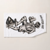 Ich steh auf Berg und trink mein Bier ハンドタオル (ハンドタオル)