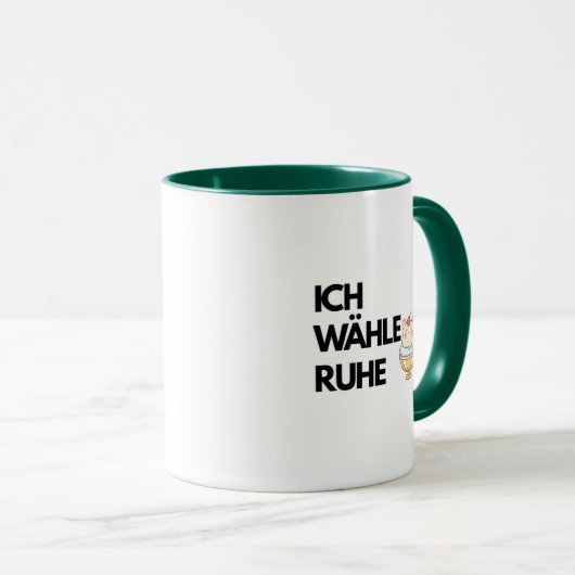 Ich Wähle Ruhe Mug Combo ,Calm Coffee Mug マグカップ (正面右)