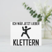 ich wazt jetzt lieber klettern ポストカード (スタンド正面)