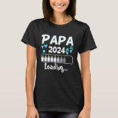Ich Werde Papa Loading 2024 Baby Announcement Boy  Tシャツ (正面)
