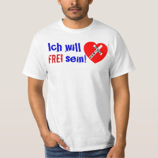 Ich will FREI sein! - Jesus Siegt Tシャツ