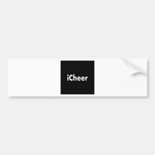 iCheer バンパーステッカー (正面)