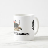 ICHIGEKI, kanji, kanji, KYOKUSHIN KARATE, dojo コーヒーマグカップ (正面右)