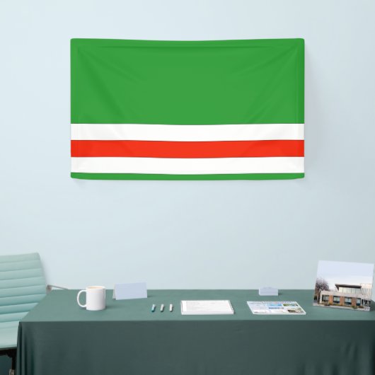 Ichkeriaの旗 横断幕 (トレードショー)